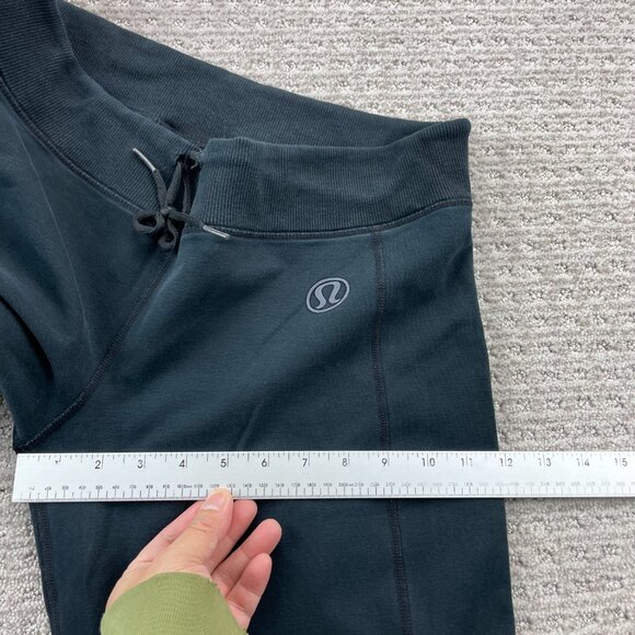 Lululemon Jogging Pants Women Fits XL Black Straight Leg Running Jogging Yoga - Picture 9 of 11